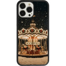 Coque iPhone 13 Pro Max - Silicone rigide noir Christmas 25 Carousel