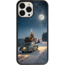 Coque iPhone 13 Pro Max - Silicone rigide noir Christmas 25 Car with Tree Xmas
