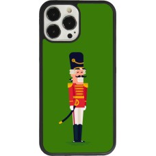 Coque iPhone 13 Pro Max - Silicone rigide noir Christmas 25 Nutcracker Green