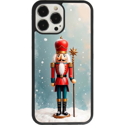 iPhone 13 Pro Max Case Hülle - Silikon schwarz Christmas 25 Nutcracker Snow