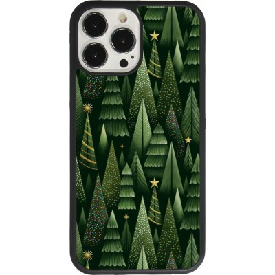 Coque iPhone 13 Pro Max - Silicone rigide noir Christmas 25 Pattern Xmas Tree