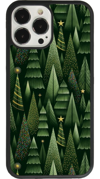 Coque iPhone 13 Pro Max - Silicone rigide noir Christmas 25 Pattern Xmas Tree