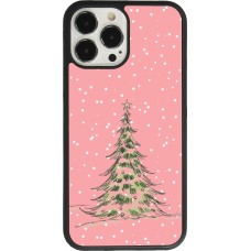 Coque iPhone 13 Pro Max - Silicone rigide noir Christmas 25 Pink Tree