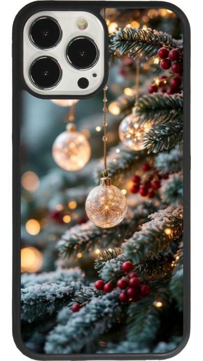 Coque iPhone 13 Pro Max - Silicone rigide noir Christmas 25 Xmas Decorated Tree