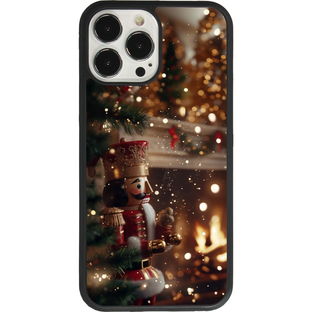 Coque iPhone 13 Pro Max - Silicone rigide noir Christmas 25 Xmas Nutcracker
