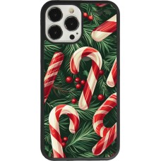 Coque iPhone 13 Pro Max - Silicone rigide noir Christmas 25 Xmas Stick