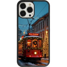 iPhone 13 Pro Max Case Hülle - Silikon schwarz Christmas 25 Xmas Train