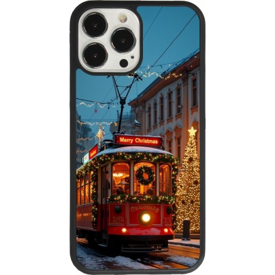 iPhone 13 Pro Max Case Hülle - Silikon schwarz Christmas 25 Xmas Train
