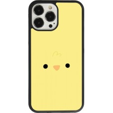 Coque iPhone 13 Pro Max - Silicone rigide noir Easter 2026 Little chicken