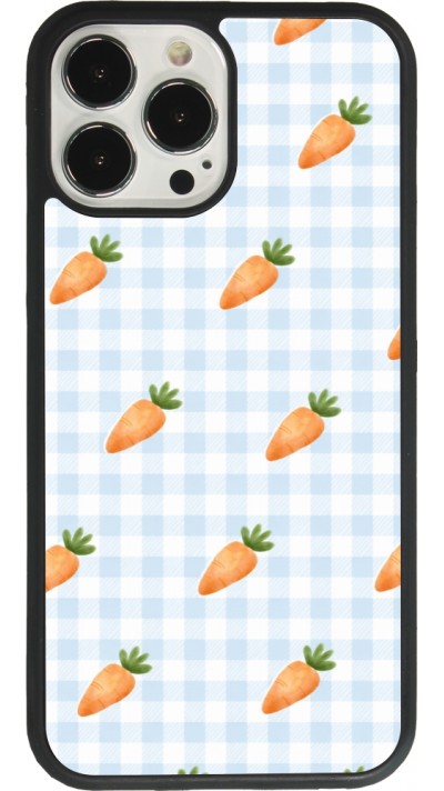 Coque iPhone 13 Pro Max - Silicone rigide noir Easter 2026 Pattern carrots