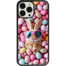 Coque iPhone 13 Pro Max - Silicone rigide noir Easter 2026 Rabbit fun