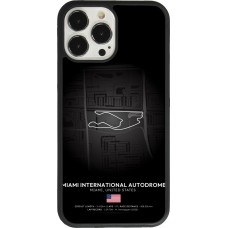 iPhone 13 Pro Max Case Hülle - Silikon schwarz F1 Track 2025 Miami