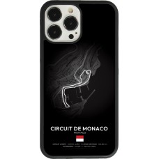 Coque iPhone 13 Pro Max - Silicone rigide noir F1 Track 2025 Monaco