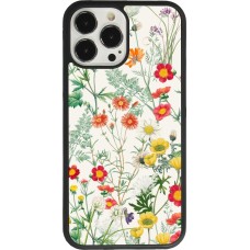 Coque iPhone 13 Pro Max - Silicone rigide noir Flora Botanical Wildlife