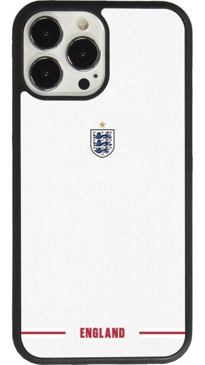 Coque iPhone 13 Pro Max - Silicone rigide noir Maillot de football Angleterre 2026 personnalisable