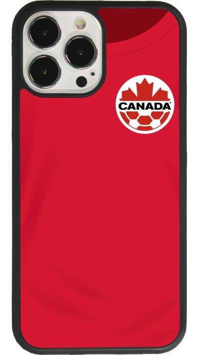 iPhone 13 Pro Max Case Hülle - Silikon schwarz Kanada 2022 personalisierbares Fussballtrikot