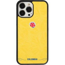 Coque iPhone 13 Pro Max - Silicone rigide noir Maillot de football Colombie 2026 personnalisable