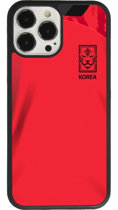 iPhone 13 Pro Max Case Hülle - Silikon schwarz Südkorea 2022 personalisierbares Fussballtrikot