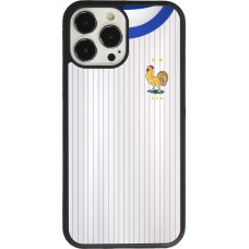 Coque iPhone 13 Pro Max - Silicone rigide noir Maillot de football France Extérieur personnalisable