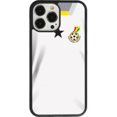 Coque iPhone 13 Pro Max - Silicone rigide noir Maillot de football Ghana 2022 personnalisable