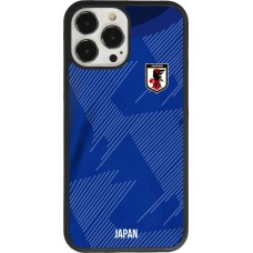 Coque iPhone 13 Pro Max - Silicone rigide noir Maillot de football Japon 2022 personnalisable