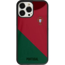 Coque iPhone 13 Pro Max - Silicone rigide noir Maillot de football Portugal 2022