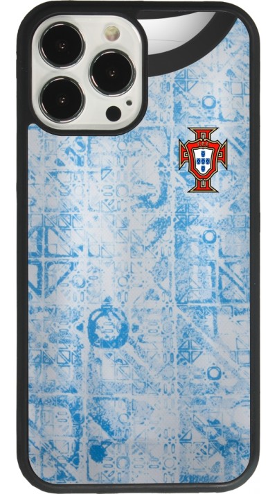 iPhone 13 Pro Max Case Hülle - Silikon schwarz Portugal Away personalisierbares Fussballtrikot