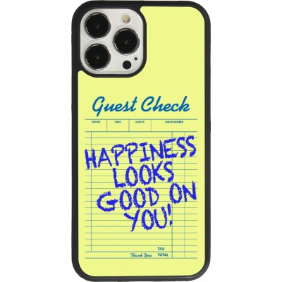 Coque iPhone 13 Pro Max - Silicone rigide noir Guest check 2026