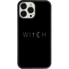 Coque iPhone 13 Pro Max - Silicone rigide noir Halloween 22 witch word