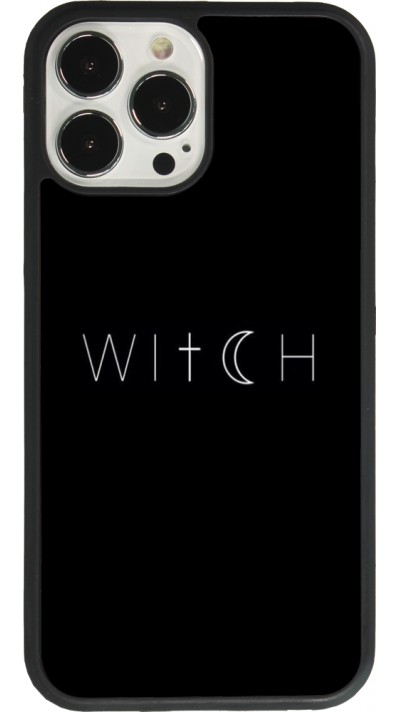 iPhone 13 Pro Max Case Hülle - Silikon schwarz Halloween 22 witch word