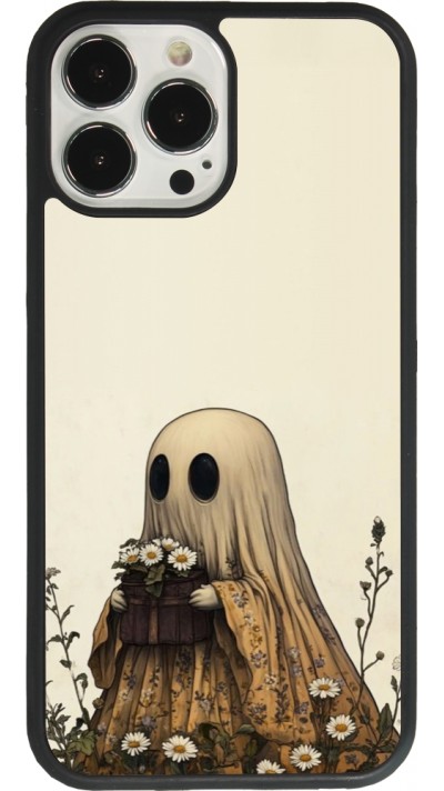 Coque iPhone 13 Pro Max - Silicone rigide noir Halloween 2025 Ghost gardener