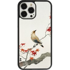iPhone 13 Pro Max Case Hülle - Silikon schwarz Japanese Bird