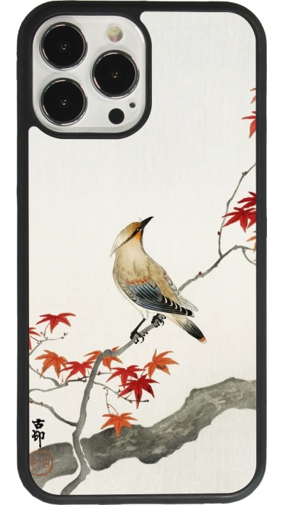 iPhone 13 Pro Max Case Hülle - Silikon schwarz Japanese Bird