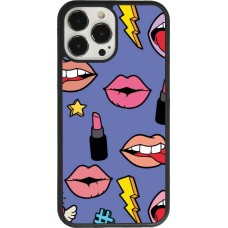 iPhone 13 Pro Max Case Hülle - Silikon schwarz Lips and lipgloss