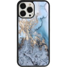 Coque iPhone 13 Pro Max - Silicone rigide noir Marble 04