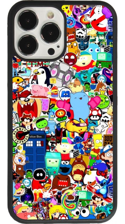 iPhone 13 Pro Max Case Hülle - Silikon schwarz Mixed cartoons