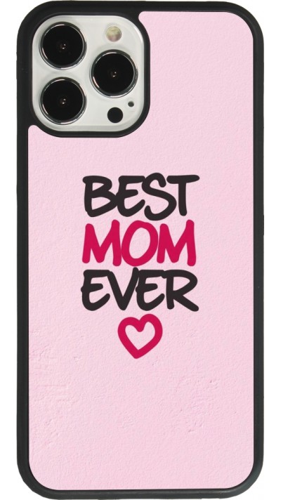 iPhone 13 Pro Max Case Hülle - Silikon schwarz Mom 2023 best Mom ever pink
