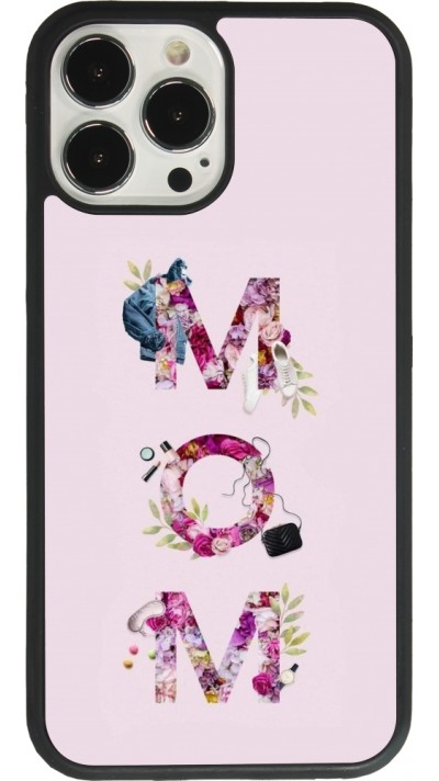 iPhone 13 Pro Max Case Hülle - Silikon schwarz Mom 2024 girly mom