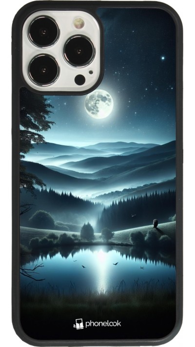 Coque iPhone 13 Pro Max - Silicone rigide noir Night Sky View