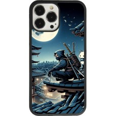 iPhone 13 Pro Max Case Hülle - Silikon schwarz Ninja unter dem Mond