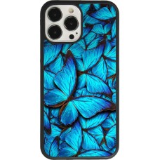 iPhone 13 Pro Max Case Hülle - Silikon schwarz Papillon - Bleu