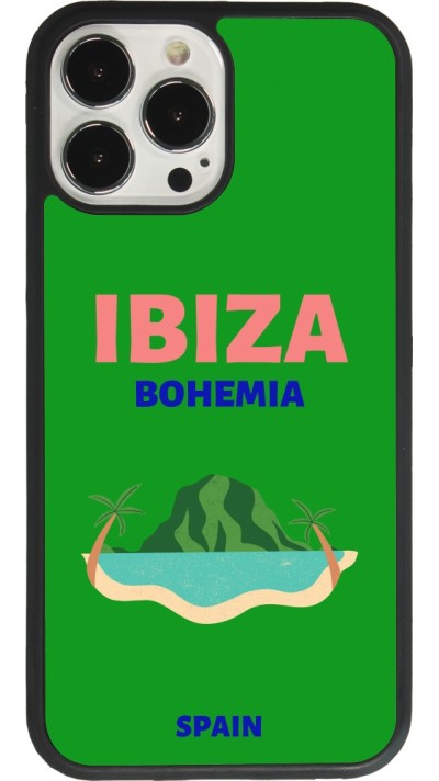 iPhone 13 Pro Max Case Hülle - Silikon schwarz Pop Summer Destination Ibiza
