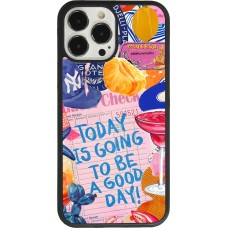 Coque iPhone 13 Pro Max - Silicone rigide noir Preppy Today is Going to be a good day