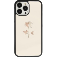 Coque iPhone 13 Pro Max - Silicone rigide noir Sable Rose Minimaliste