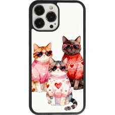 iPhone 13 Pro Max Case Hülle - Silikon schwarz Saint Valentines Day 26 Cat Love