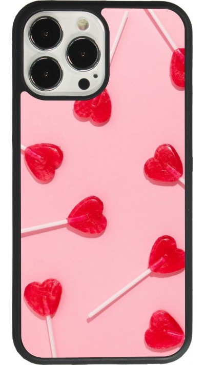 iPhone 13 Pro Max Case Hülle - Silikon schwarz Saint Valentines Day 26 Lollipop