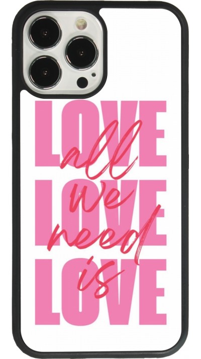 iPhone 13 Pro Max Case Hülle - Silikon schwarz Saint Valentines Day 26 Love all we need is