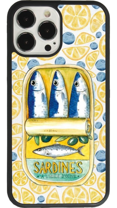 iPhone 13 Pro Max Case Hülle - Silikon schwarz Sardines in oil 2026