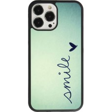 iPhone 13 Pro Max Case Hülle - Silikon schwarz Smile