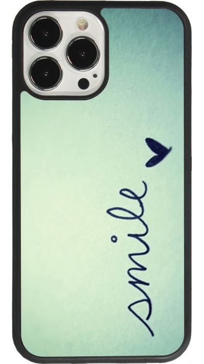 Coque iPhone 13 Pro Max - Silicone rigide noir Smile